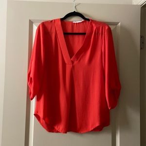 Orange blouse